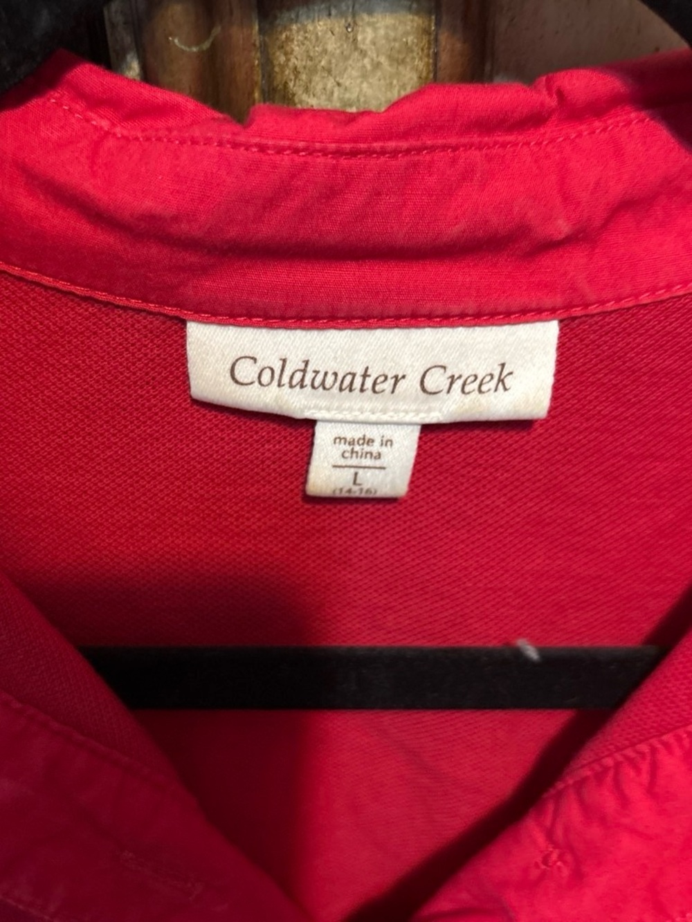 Coldwater Creek Bright Red Trench Coat